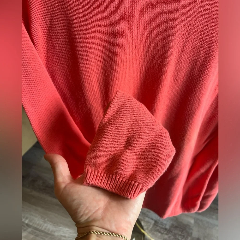 100% Cotton Vintage Pierre Cardin Coral sweater. - Picture 5 of 9